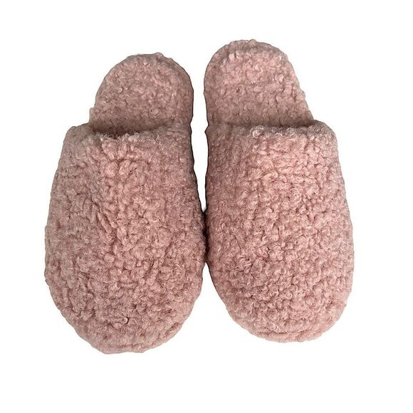 Blue Star Clothing Company Women's Maven Dusty Rose Sherpa Clog Slippers NWT - Picture 4 of 13